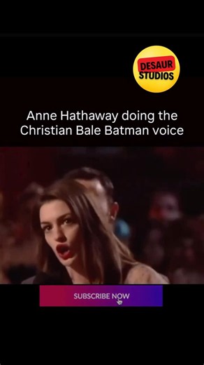 🔥 Anne Hathaway Does Batman’s Iconic Voice… And Nails It! 🦇😂