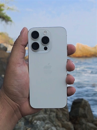 iPhone 15 Pro White Titanium. 🔥 #Apple #iphone #iphone15 #iphone15pro #titanium