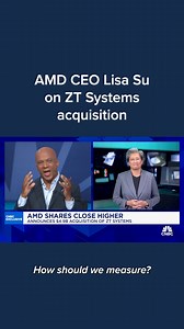 43K views · 138 reactions | AMD CEO Lisa Su discusses the acquisition of server maker ZT Systems for $4.9 billion as the company seeks to expand its portfolio of artificial intelligence chips and hardware and battle Nvidia. | CNBC | Facebook
