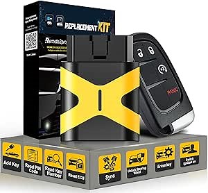 Self Programmable Smart Keyless Entry Remote Control Replacement for 2013-2017 Dodge Ram 1500 2500 3500 with FCC: GQ4-54T (4 BUTTONS/46 Chip)