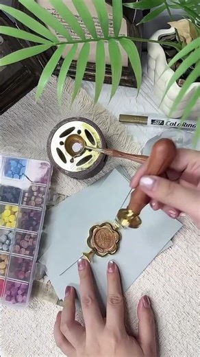 Turns a simple envelope into a cherished keepsake - custom wedding wax seal #waxseal #customwedding