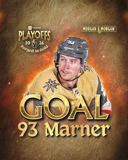 Vegas just scored 2 goals in 16 seconds.