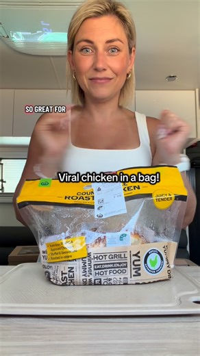 Anna | Lifestyle • Food • Family | Viral chicken in a bag 🥡🔥 lunch doesn’t get any simpler BBQ chicken Basmati rice Cucumber Coriander Soy sauce Kewpie mayo Fried shallots... | Instagram