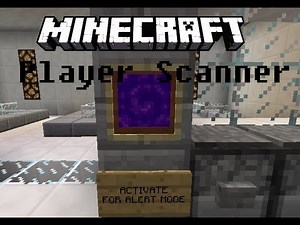 Minecraft: Player Detector Scanner
