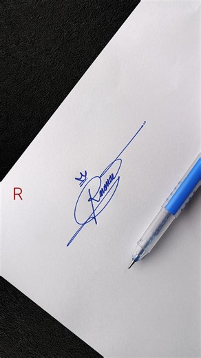 Stylish R Letter Signature Design ✍️ Easy & Professional Handwritten R Signature #Shorts
