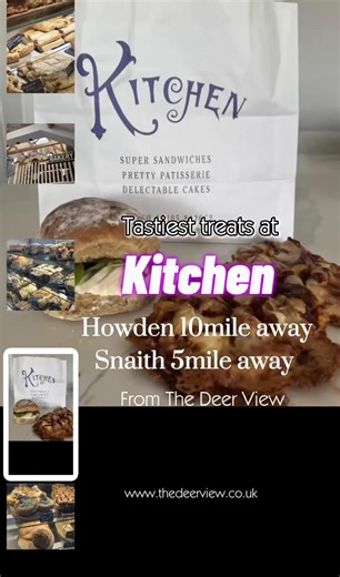 Kitchen in Howden and snaith sell the most beautiful homemade goods. You can choose to eat in or take out. The choice is unbelievable from savory pasties, pork pies, pizza, scotch eggs. I mean you can choose from 3 to 4 different flavours of sausages rolls, pork pies and scotch eggs. I can highly recommend the chilli jam sausage roll and the black pudding scotch egg. You also get to choose from a large selection of breads to have for your sandwich. The desserts are out of this world and huge the