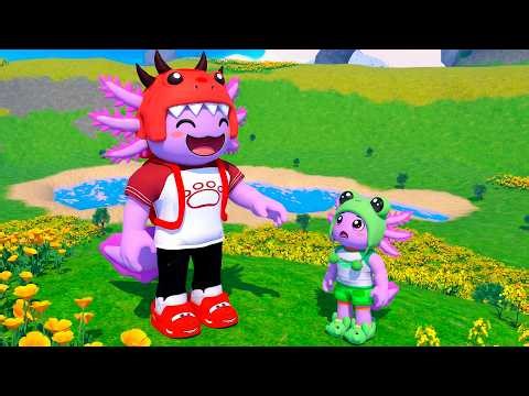 😱 Red Dino & Mikey Became a DUOLOTL How to Play as DUOLOTL in Roblox