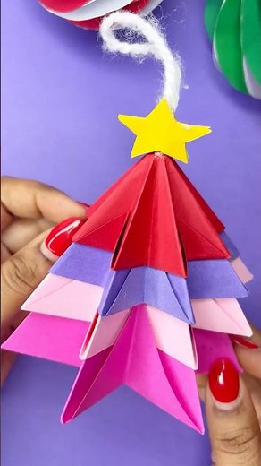 3D Paper Christmas Tree | How to Make a 3D Paper Xmas Tree DIY Tutorial