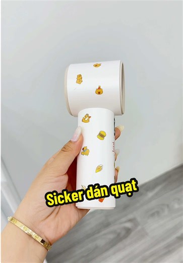 Sticker dán quạt nhiều mẫu xinhh lắm luôn #stickerdanquat #quatgoojodoq #sickermini #stickercabybara #hangdaisy #viral