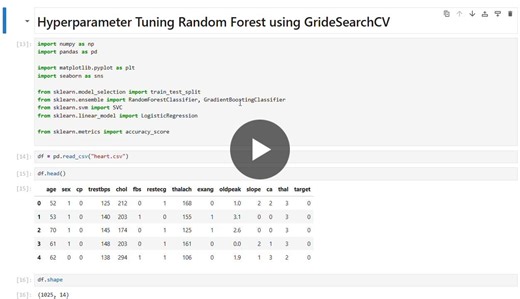 #day37 #machinelearning #randomforest #gridsearchcv #hyperparametertuning #datascience #learningjourney #python | Ayush Singh