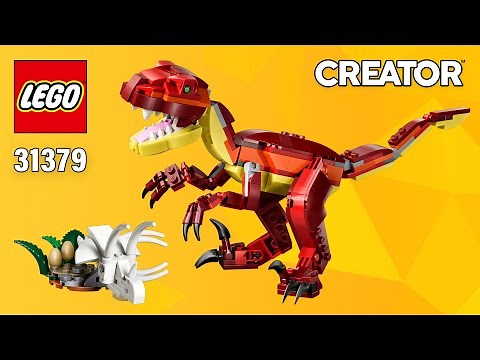 LEGO Creator Fierce Dinosaur (31379)[283 pcs] Step-by-Step Building Instructions ‪@TopBrickBuilder‬