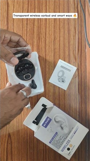 Transparent wireless earbud and smart ways 🔥