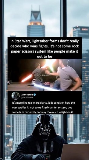 Lightsaber Forms Aren’t Rock Paper Scissors #starwars