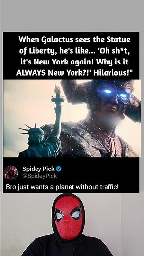 Galactus Sees Statue of Liberty Funny Scene in Fantastic Four First Steps 2025