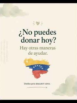 No todas las formas de ayudar implican una donación