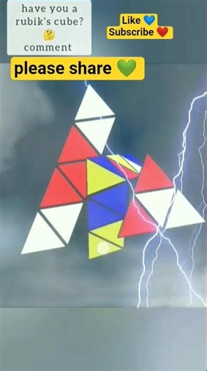This Pyramid Puzzle Is Insane 😱 | #rubikscube #puzzle #shorts #speedcubing #tricks #cube #trending