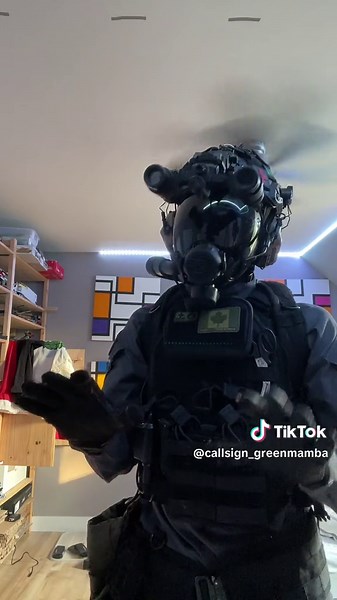 Nueva máscara de gas para cosplay militar