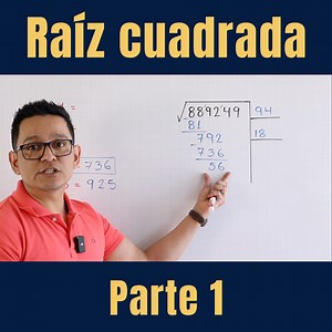 En el video explico los fundamentos de este tema y les enseño el procedimiento para calcular raíces cuadradas de cuadrados perfectos. | Profe Jesús Grajeda Rosas