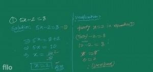 3) Solve the following equations by the method given in this se... | Filo