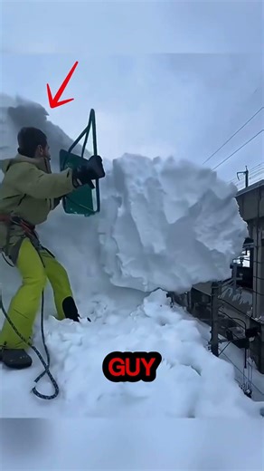 Funniest and most satisfying snow removal #funny #satisfying #shorts #snowremoval