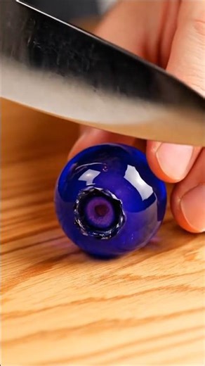 Glass Blueberry Cutting #asmr #ai #aiart