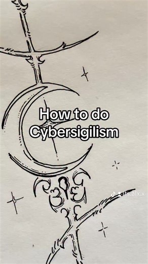 Alx.x | New tutorial (but same song as always I’m predictable) 🖤💫 • • • • • #cybersigilism #cybersigilismtutorial #drawingtutorial #howtodraw... | Instagram