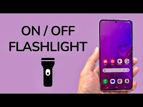 How To Turn ON / OFF Flashlight On Samsung Phone