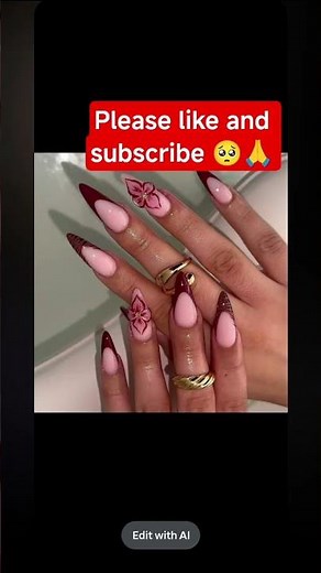 3D Nail Flower Design 💅🌸