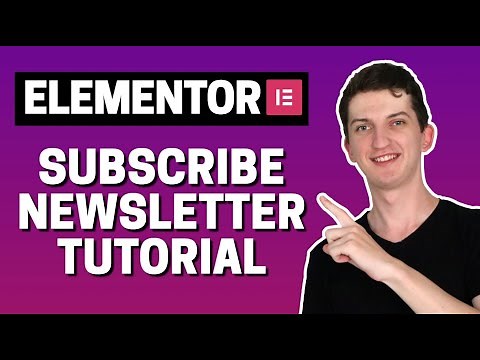 How To Add Subscribe Newsletter Form In Elementor