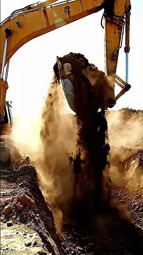 Watch This Powerful Excavator Digging Deep! 🏗️ Heavy Machinery in Action