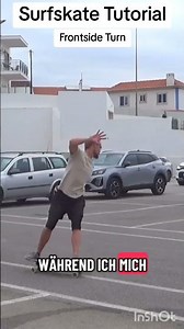 Surfskate frontside turn - surf instructor explains the technique