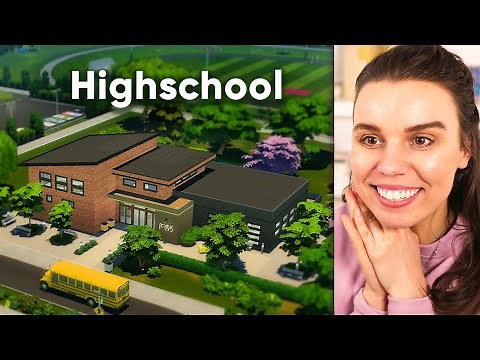 I tried to build a mini HIGHSCHOOLl! (The Sims 4 Highschool Years)