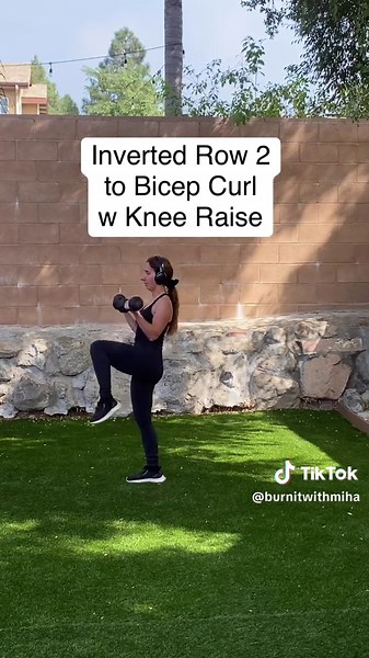 Link in the BIO - YouTube for the whole workout!!! Are you looking for a full body workout that helps you: 1. Build muscle and endurance 2. Develop balance and stability 3. Burn calories 4. Put you in a great mood If YES, join me for a 20 minute NO REPEAT Dumbbell Workout. You will work all your major muscle groups in the body. Repeat each exercise or combination 10 times. 👉 Target: Full Body 👉 Equipment: Exercise Mat & 2 Sets of Dumbbells (heavy for legs and glutes; lighter for upper body) 👉