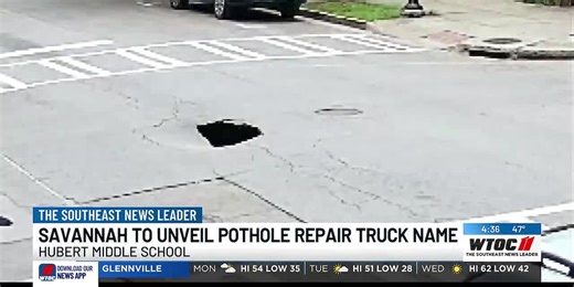 Savannah to unveil pothole repair truck name