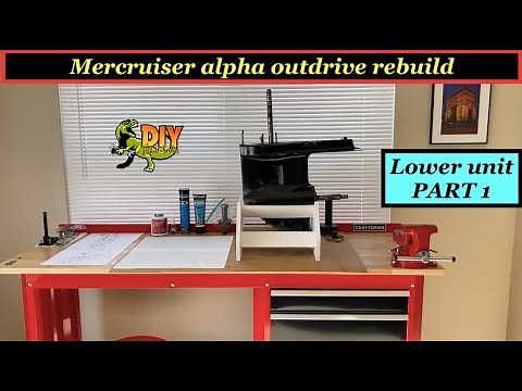 Mercruiser outdrive lower unit rebuild - (PART 1)