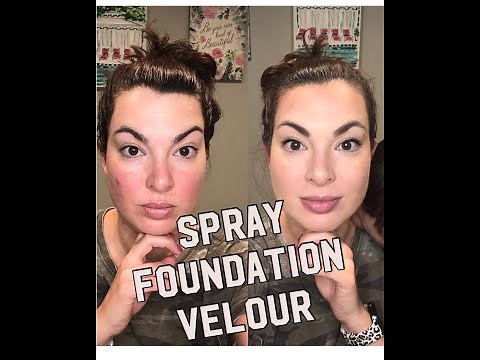 Younique Spray Foundation - Velour - tutorial #younique #sprayfoundation