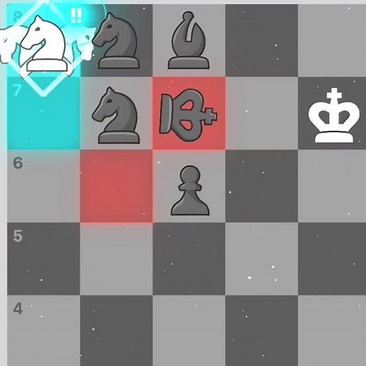 Checkmate With Underpromotion To Knight 💎🔥🔥🔥🔥 #chess #edits #shorts