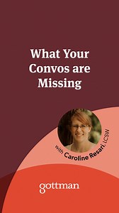 Ever find yourself going on and on, only to realize your point got completely missed? Caroline Resari, LCSW, a Certified Gottman Therapist, shares how a small pause can unintentionally open the door to tricky conversations, runaway complaints, and missed meaning. So how do we stay clear, connected, and heard? It starts with noticing the small things that shift the conversation. | The Gottman Institute