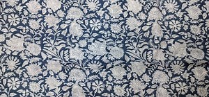 Floral Block Print Cotton Fabric: Indian Sewing Material by the Yard - Etsy