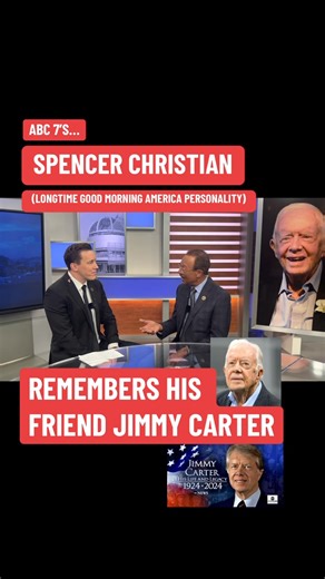 ABC 7 News weather forecaster & longtime Good Morning America personality Spencer Christian remembers his friend, former President Jimmy Carter. #News #GMA #ABC | J.R. Stone ABC 7 News