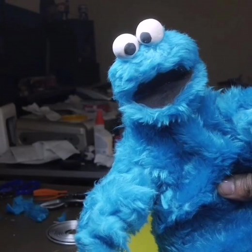 Building Cookie Monster from scratch! #cookiemonster #sesamestreet #artober #diy #art #toys