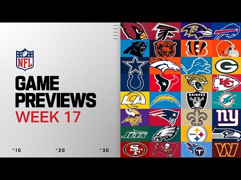 NFL Week 17 Game Previews