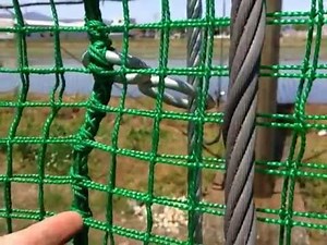 防球ネットのオーダー製作 職人による現場に合わせた自社加工、強度の高いネットを設計