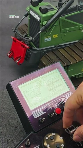 The KOMATSU D65PX bulldozer model with extreme details