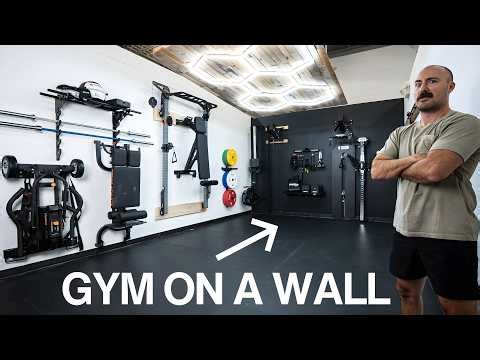 I Built An Entire Home Gym On A Wall!