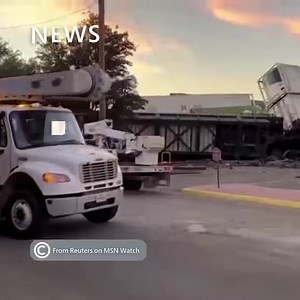 An aerial view from a drone provides a comprehensive look at the aftermath of the train crash in Pecos, Texas. The footage shows the scale of the incident and the ongoing efforts by first responders to manage the situation effectively. Watch the full video: https://msft.it/6180obGJi #Texas #TrainCrash | MSN Video