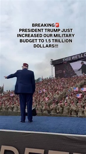 The GREATEST Commander-in-Chief has just increased our 2027 military budget by a half a TRILLION dollars🇺🇸 | Team Trump