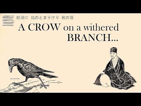 A Crow on a Withered Branch Haiku | Matsuo Basho