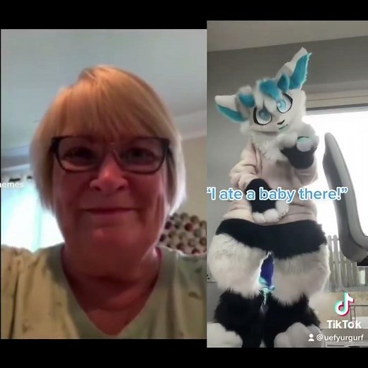 grandma screaming meme or something #tiktok #tiktokvideo #furry