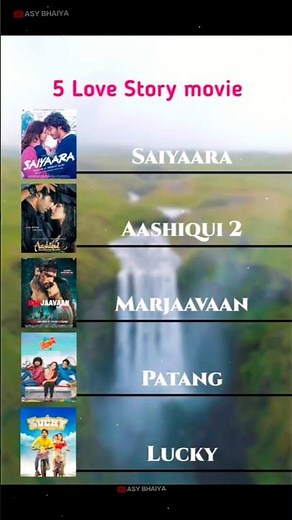Top 5 Love Story Movies ❤️🔥 | Sabse Emotional 😍 #Love #Shorts #Romance